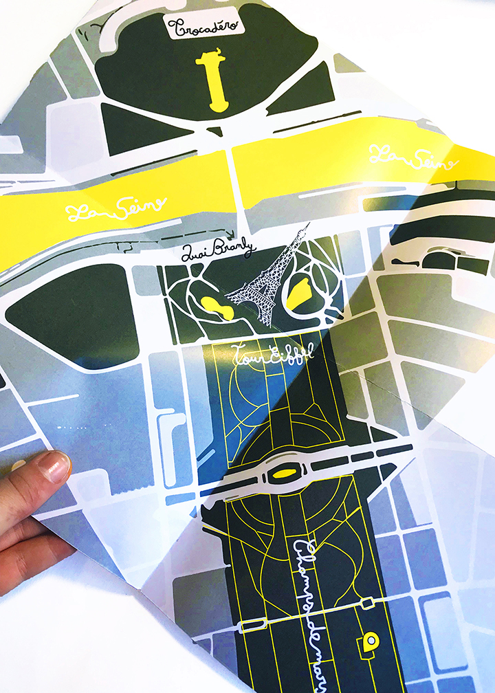 La carte de l'espace de jeu