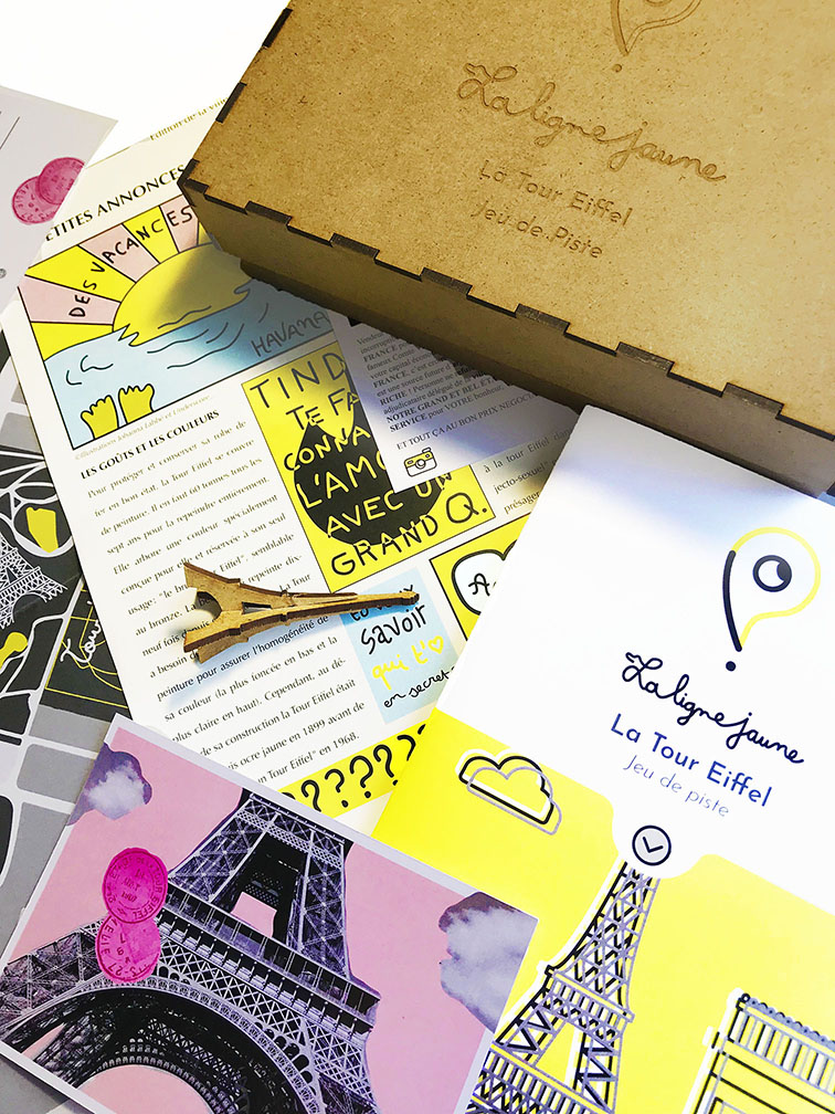 La boîte ainsi que les éléments inclus à l'intérieur