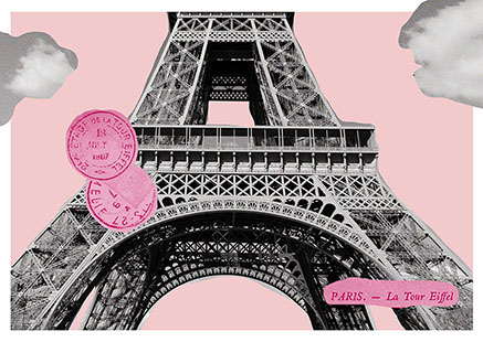 Carte postale contenant un indice