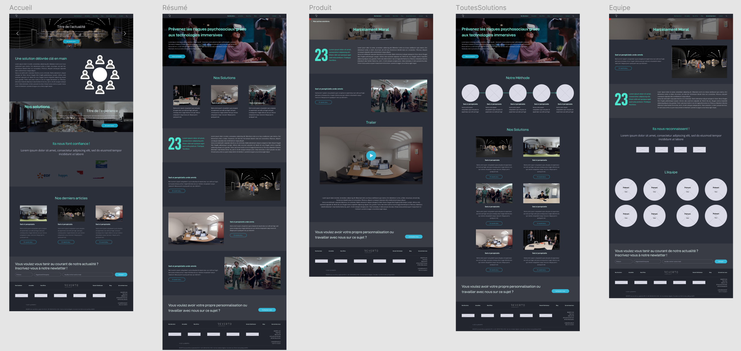 Wireframes avec une surcouche UI