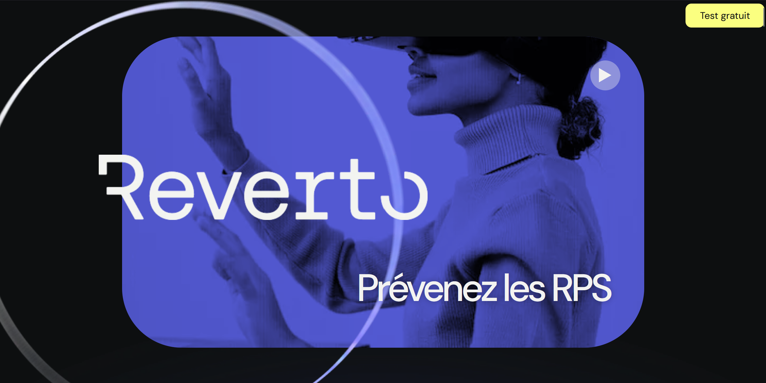 Page d'accueil actuelle du site vitrine